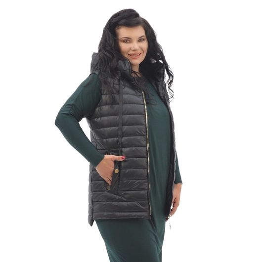 Жилет Шарм Чорний, Колір: Чорний, Розмір: 64, зображення 2