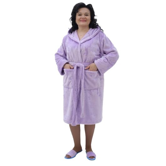 Халат Жаклин, нежно-сиреневый, Цвет: Нежно-сиреневый , Размер: 58