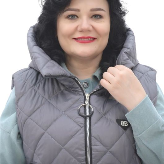 Жилет Філорія Сірий, Колір: Сірий, Розмір: 52, зображення 4