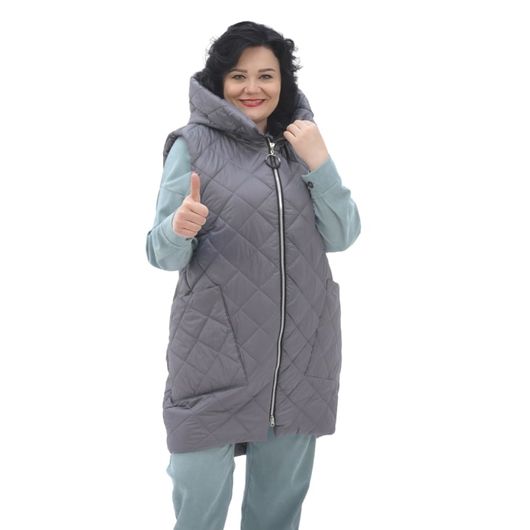 Жилет Филория Серый, Цвет: Серый , Размер: 54, изображение 5