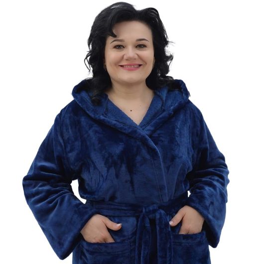 Халат Жаклин, синий, Цвет: Синий, Размер: 66, изображение 2