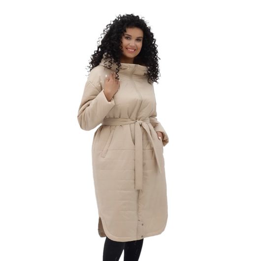 Пальто Мілерія, бежеве, Колір: Бежевий , Розмір: 62, зображення 6