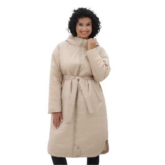 Пальто Мілерія, бежеве, Колір: Бежевий , Розмір: 52, зображення 8