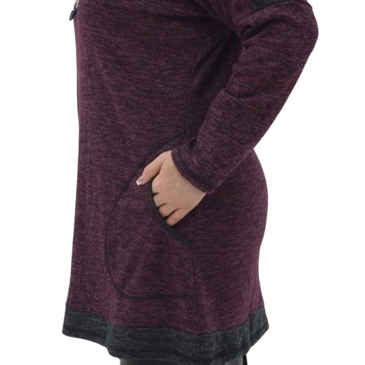 Туника Авелия, бордовая, Цвет: Бордовый , Размер: 56, изображение 3