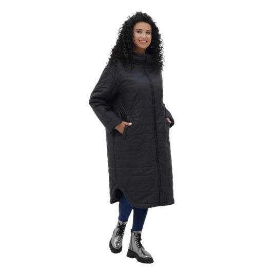 Пальто Мілерія, чорне, Колір: Чорний, Розмір: 44