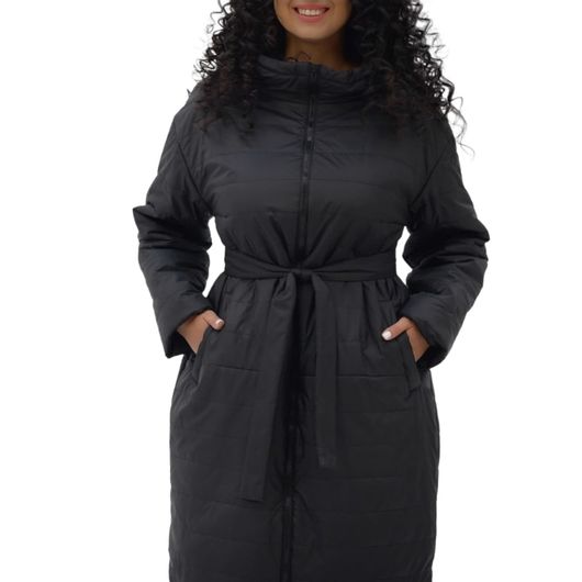 Пальто Мілерія, чорне, Колір: Чорний, Розмір: 42, зображення 4