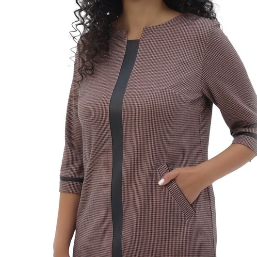 Платье Нова Стайл, капучино, Цвет: Капучино , Размер: 54, изображение 4