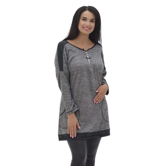 Туника Авелия, серая, Цвет: Серый , Размер: 56