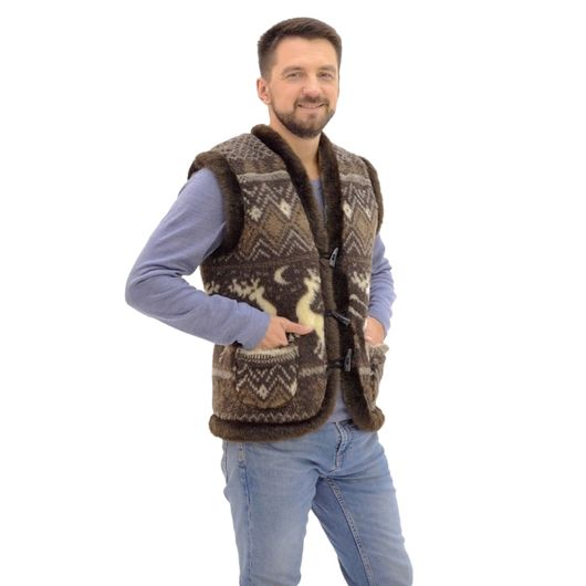 Жилет Смерека, темно-коричневий, Колір: Темно-коричневий , Розмір: 54