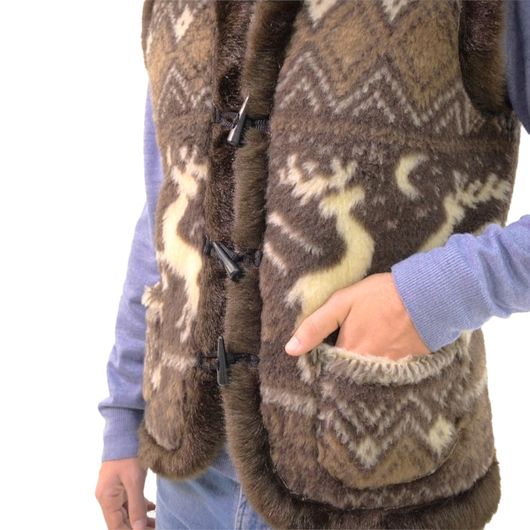 Жилет Смерека, темно-коричневий, Колір: Темно-коричневий , Розмір: 58, зображення 6