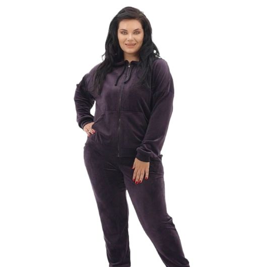 Костюм Рамуелла, сливовий на блискавці, Колір: Сливовий, Дизайн: На блискавці, Розмір: 54