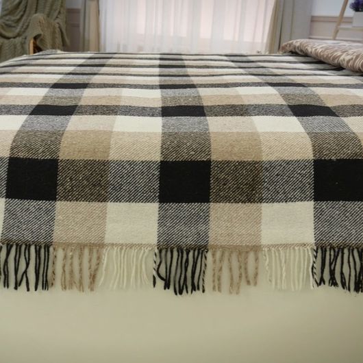 Плед Английские традиции, бежевый, Цвет: Бежевый , Размер: 140*200 , изображение 2