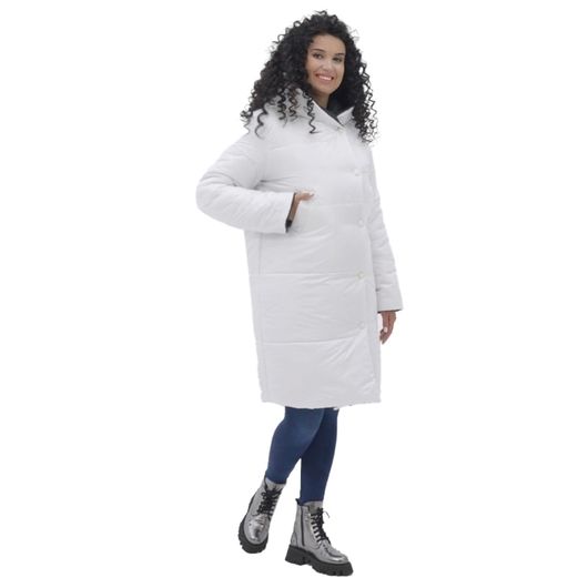 Пальто Натіна, чорно-біле, Колір: Чорно-білий, Розмір: 52, зображення 2