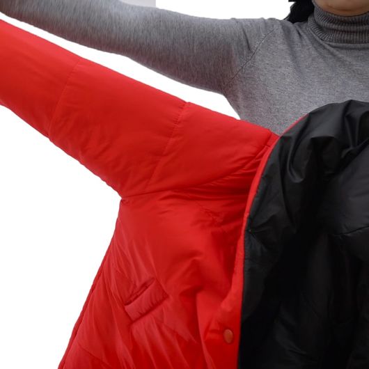 Пальто Натина, черно-красное, Цвет: Черно-красный , Размер: 42, изображение 5