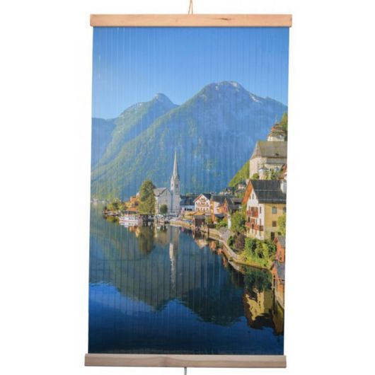 Настенный обогреватель Мягкое Тепло с переключателем режимов, горный городок, Цвет: Горный городок 