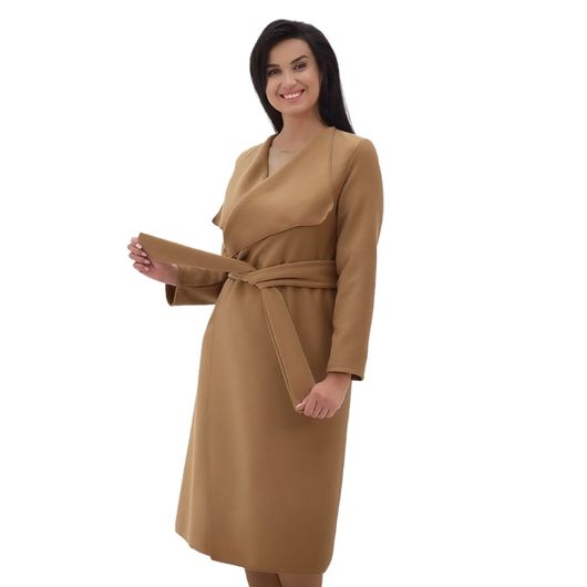 Пальто Діва, світло-коричневе, Колір: Світло коричневий, Розмір: 2XL, зображення 3