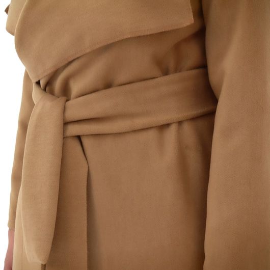 Пальто Дива, светло-коричневое, Цвет: Светло-коричневый , Размер: M, изображение 4