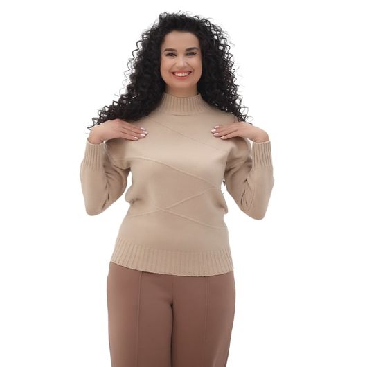 Джемпер Шик, капучино, Колір: Капучіно, Розмір: S, зображення 4