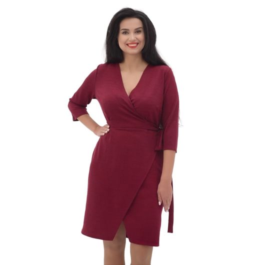 Сукня Перфетто, бордова, Колір: Бордовий, Розмір: 52, зображення 4