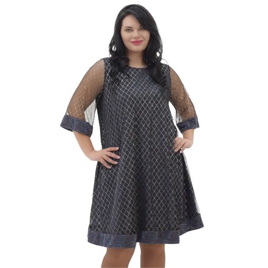 Платье Голден стиль, черное, Цвет: Черный, Размер: 56, изображение 3