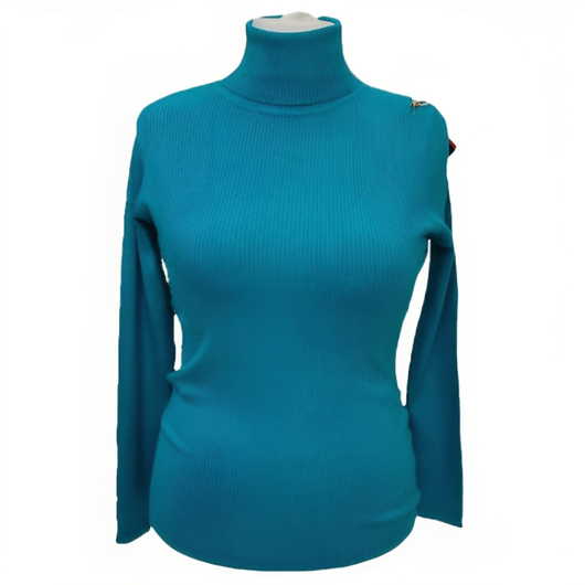 Гольф Сюзанна, откладной воротник, фиолетовый, Цвет: Фиолетовый , Размер: 46-52, изображение 9