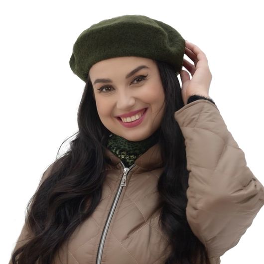 Берет Парижанка, хакі, Колір: Хакі