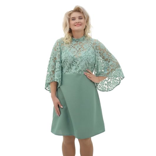 Платье Королева ночи, бирюзовое, Цвет: Бирюзовый , Размер: M, изображение 6