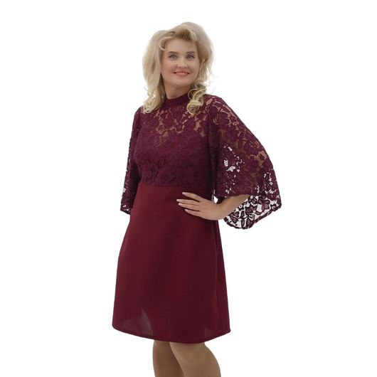 Сукня Корольова ночі, бордова, Колір: Бордовий, Розмір: XL, зображення 5