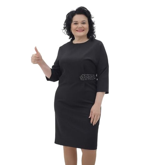 Платье Эстетика, черное, Цвет: Черный, Размер: 50, изображение 3