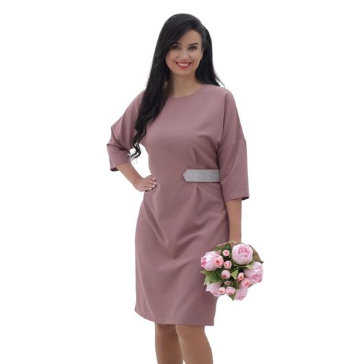 Сукня Естетика, пильна троянда, Колір: Пильна троянда, Розмір: 50, зображення 3