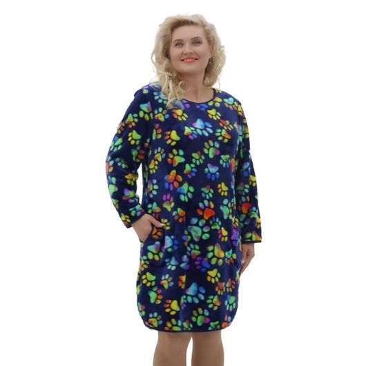 Платье-туника Николь, синее, Цвет: Синий, Размер: L, изображение 2