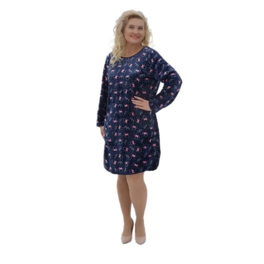 Платье-туника Николь, синее, Цвет: Синий, Размер: M, изображение 4