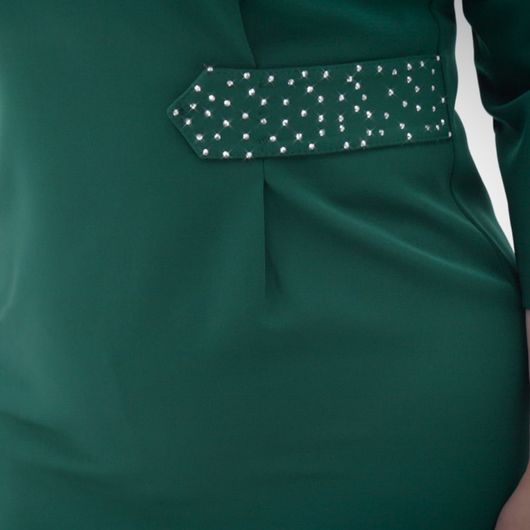 Платье Эстетика, зеленое, Цвет: Зеленый, Размер: 50, изображение 2