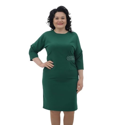 Платье Эстетика, зеленое, Цвет: Зеленый, Размер: 48, изображение 3