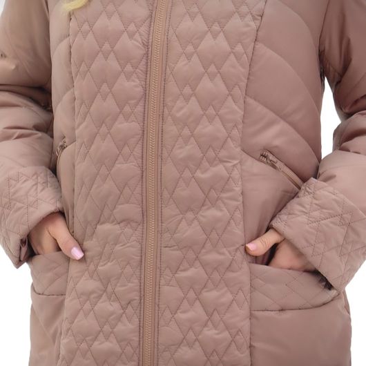 Пальто Элит Коут, капучино, Цвет: Капучино , Размер: 52, изображение 3