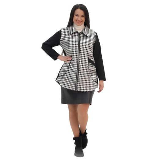 Пальто Французький шик, гусячі лапки, Колір: Гусяча лапка, Розмір: 52