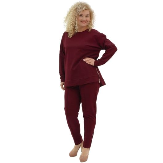 Костюм Еталон, бордовий, Колір: Бордовий, Розмір: 52