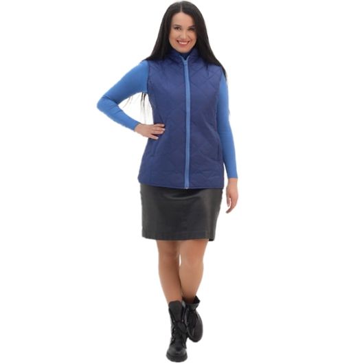 Жилет Леди Лайт, темно-синий, Цвет: Темно-синий , Размер: 56