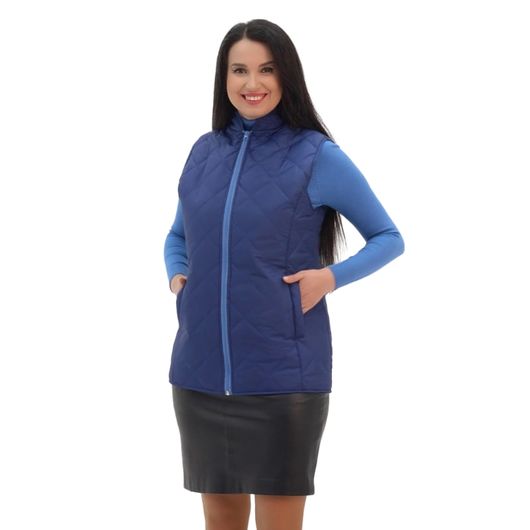 Жилет Леди Лайт, темно-синий, Цвет: Темно-синий , Размер: 46, изображение 2