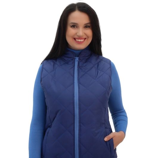 Жилет Леди Лайт, темно-синий, Цвет: Темно-синий , Размер: 54, изображение 4