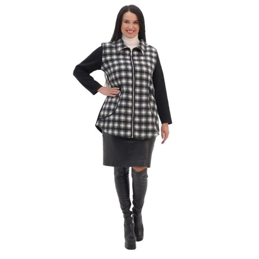 Пальто Французький шик, клітка, Колір:  Клітина, Розмір: 52