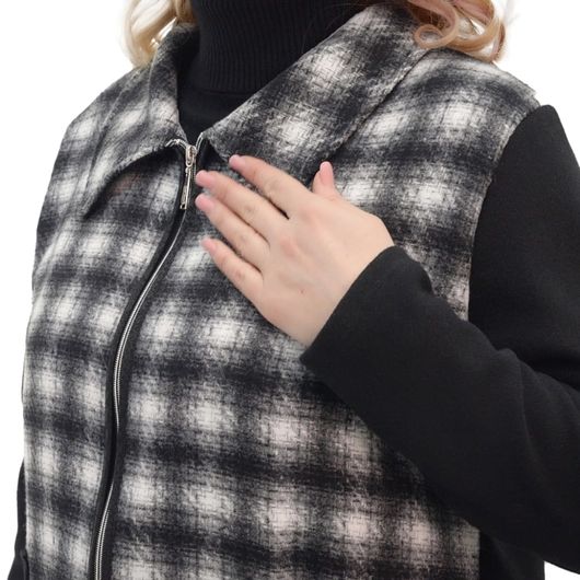 Пальто Французький шик, клітка, Колір:  Клітина, Розмір: 60, зображення 2