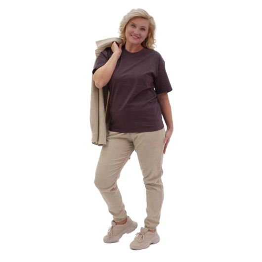 Коллекция футболок Афина, цветочная, молочная, Цвет: Молочный , Дизайн: Цветочный , Размер: XL-2XL, изображение 2