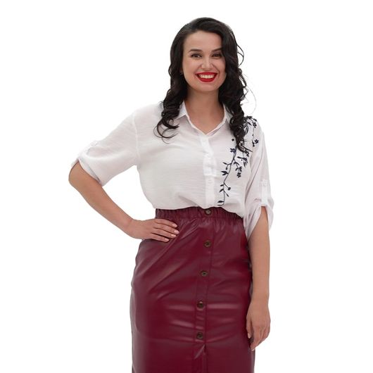 Блуза Майли, пудровая, Цвет: Пудровый , Размер: S, изображение 2