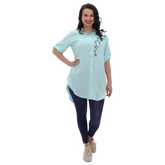 Блуза Майли, пудровая, Цвет: Пудровый , Размер: S, изображение 3