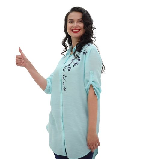 Блуза Майли, пудровая, Цвет: Пудровый , Размер: S, изображение 5