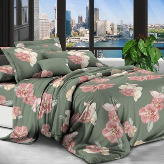 Комплект постельного белья Мирабелла Флора, Колір комплекту: Флора, Розмір: 1,5 спальний, Розмір наволочки: 50*70