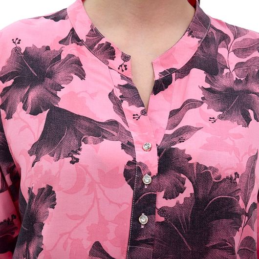 Блуза Лилия, коралловая, Цвет: Коралловый , Размер: 4XL, изображение 2