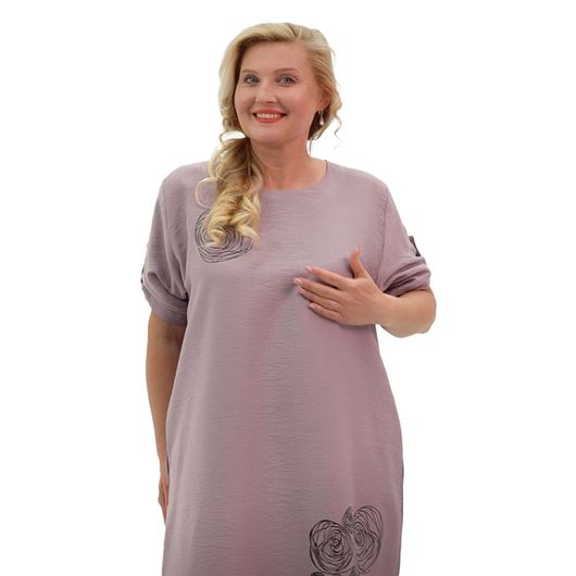 Сукня Лаві, пудровий, Колір: Пудровий , Розмір: 2XL, зображення 2