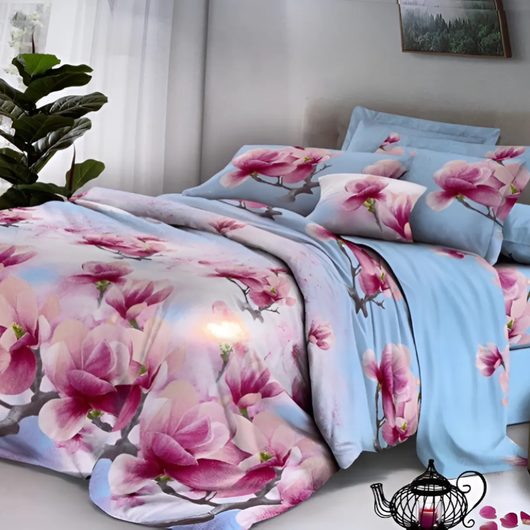 Комплект постельного белья Мирабелла Весенний цвет, Цвет комплекта: Весенний цвет, Размер: Евро , Размер наволочки: 70*70